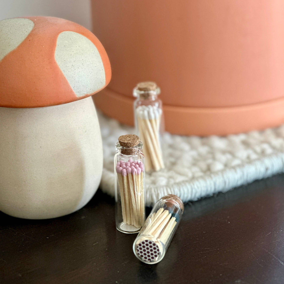 Fancy Safety Matches in Glass Vial -