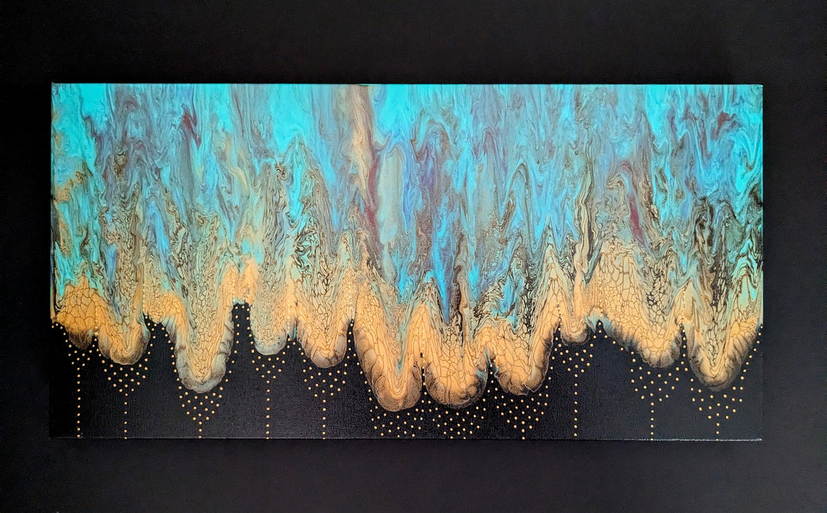 Canvas Art - #12 12" x 24" by Local Artist Sandra Barrett