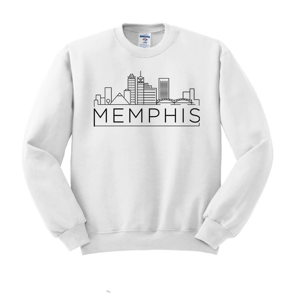 Skyline Memphis Tennessee Crewneck Sweatshirt