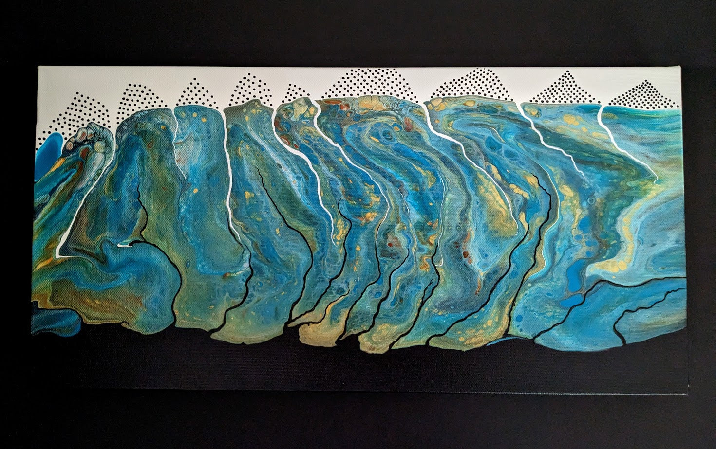 Canvas Art - #13 10" x 20" by Local Artist Sandra Barrett