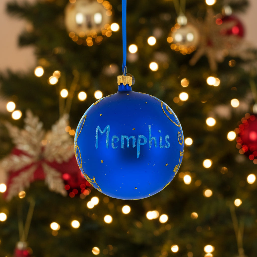 Sun Studio, Memphis, Tennessee Glass Ball Ornament