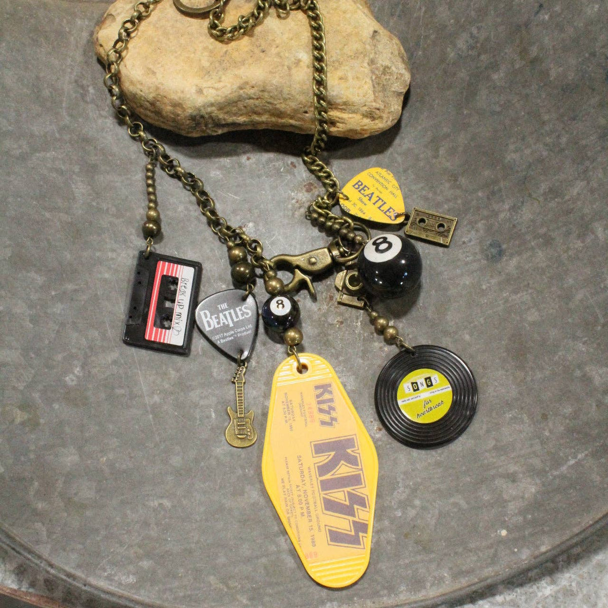 I Love Rock N Roll Charm&#39;d Necklace