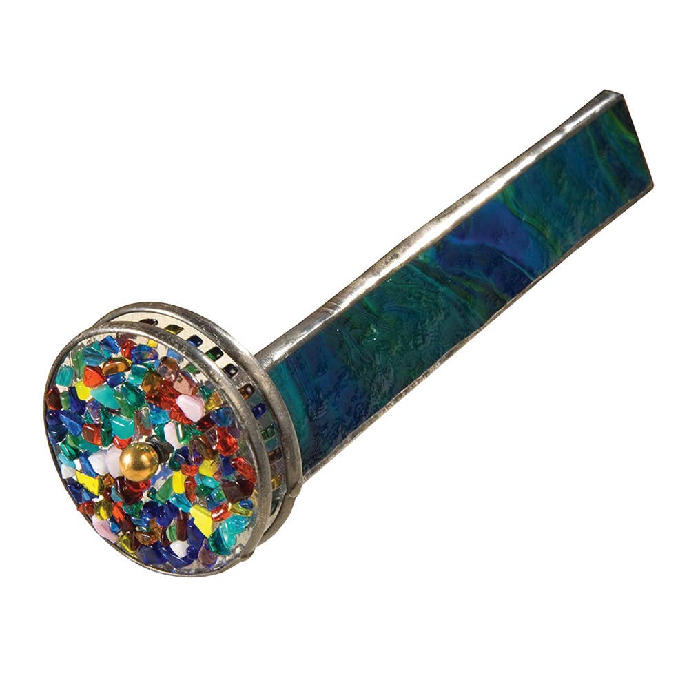 Kaleidoscope Green Blue Stained Glass Art J Devlin