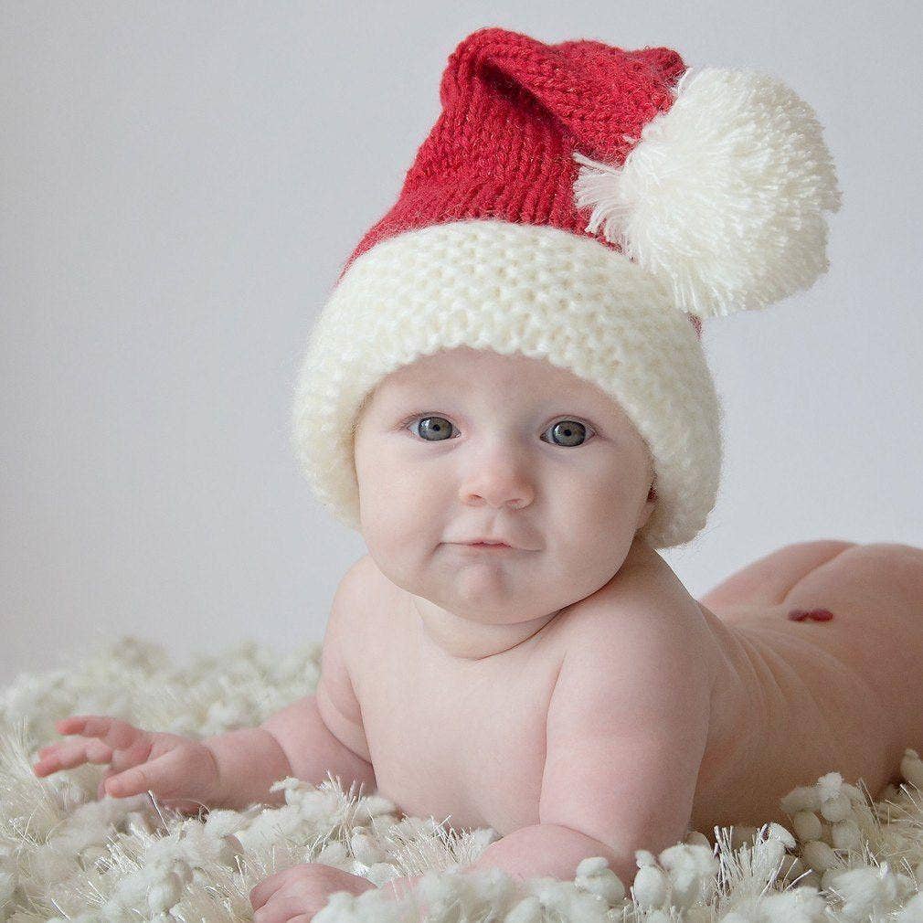 Santa Red Sparkle Stocking Hat
