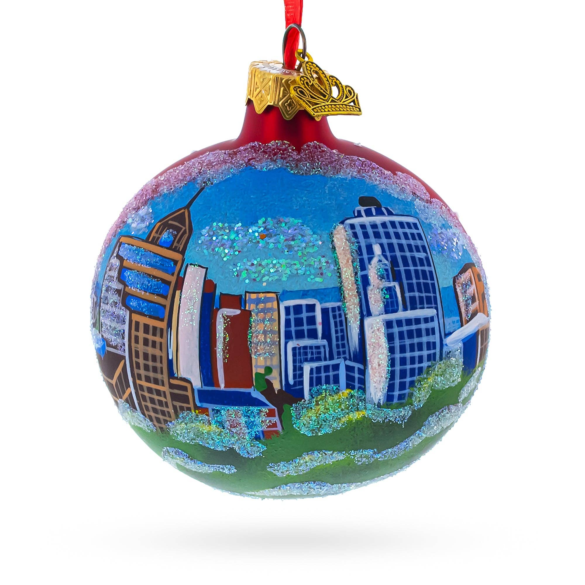 Memphis, Tennessee Glass Ornament