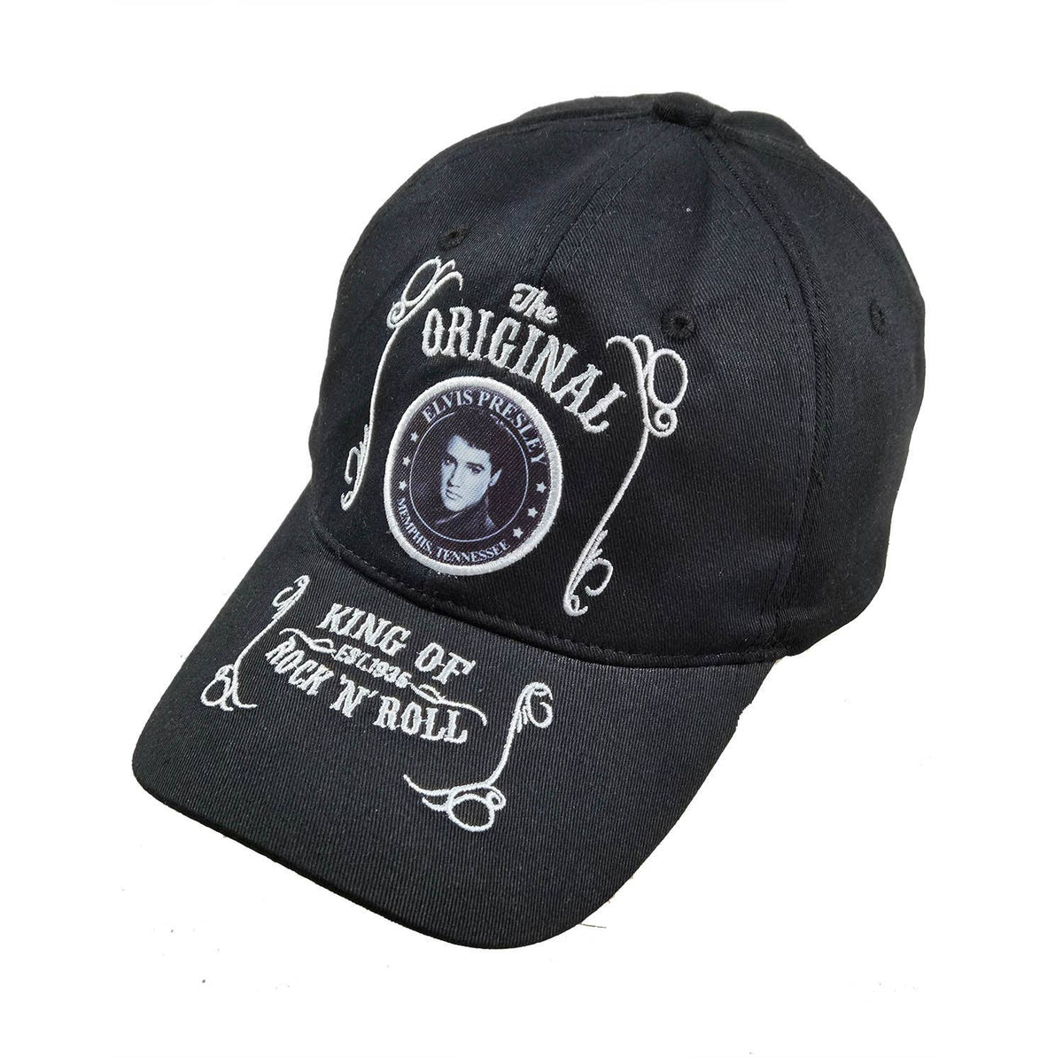 Elvis Cap/Hat - Black &amp; White Established