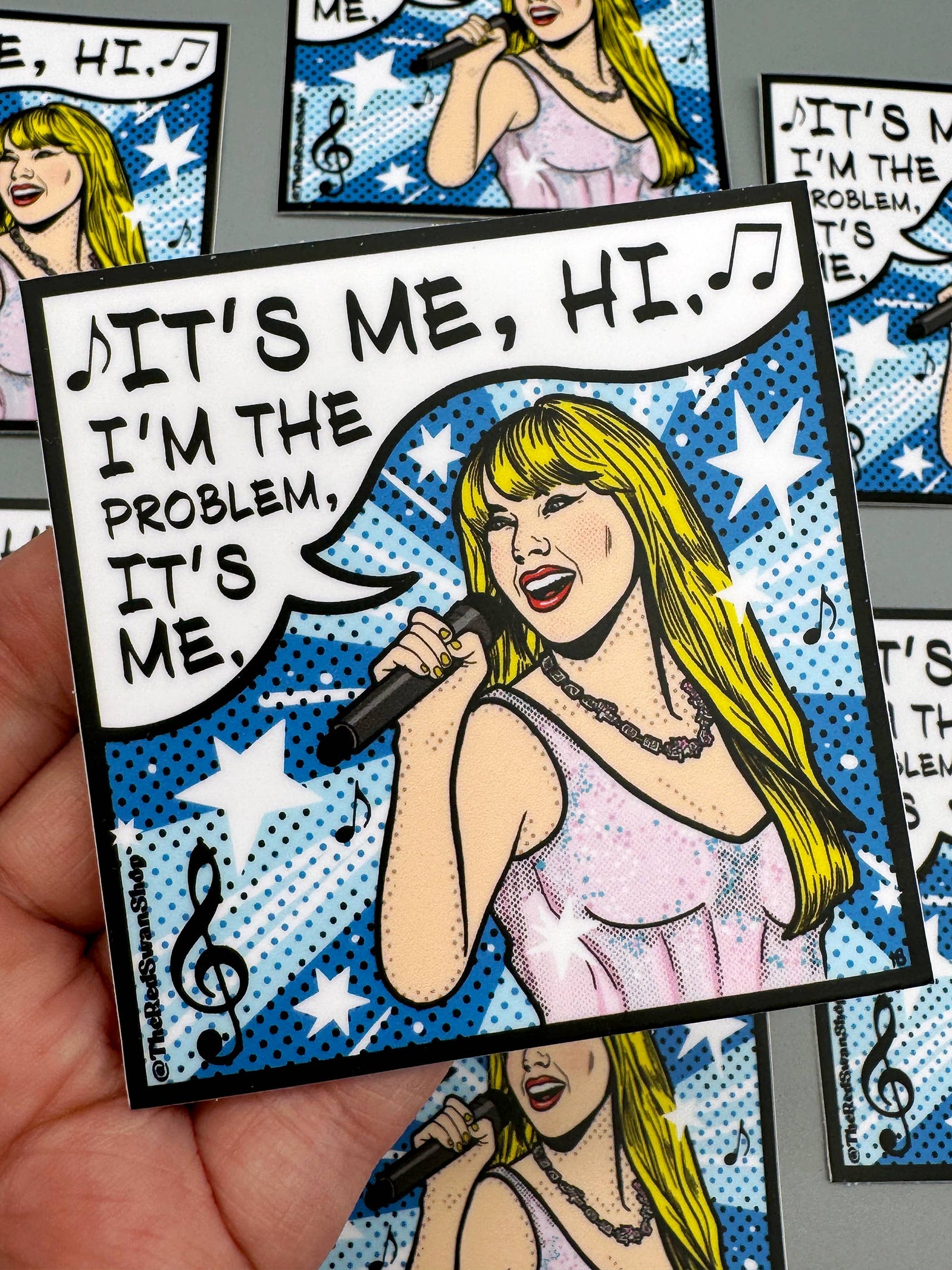 Taylor Swift Pop Art Vinyl Decal  Sticker