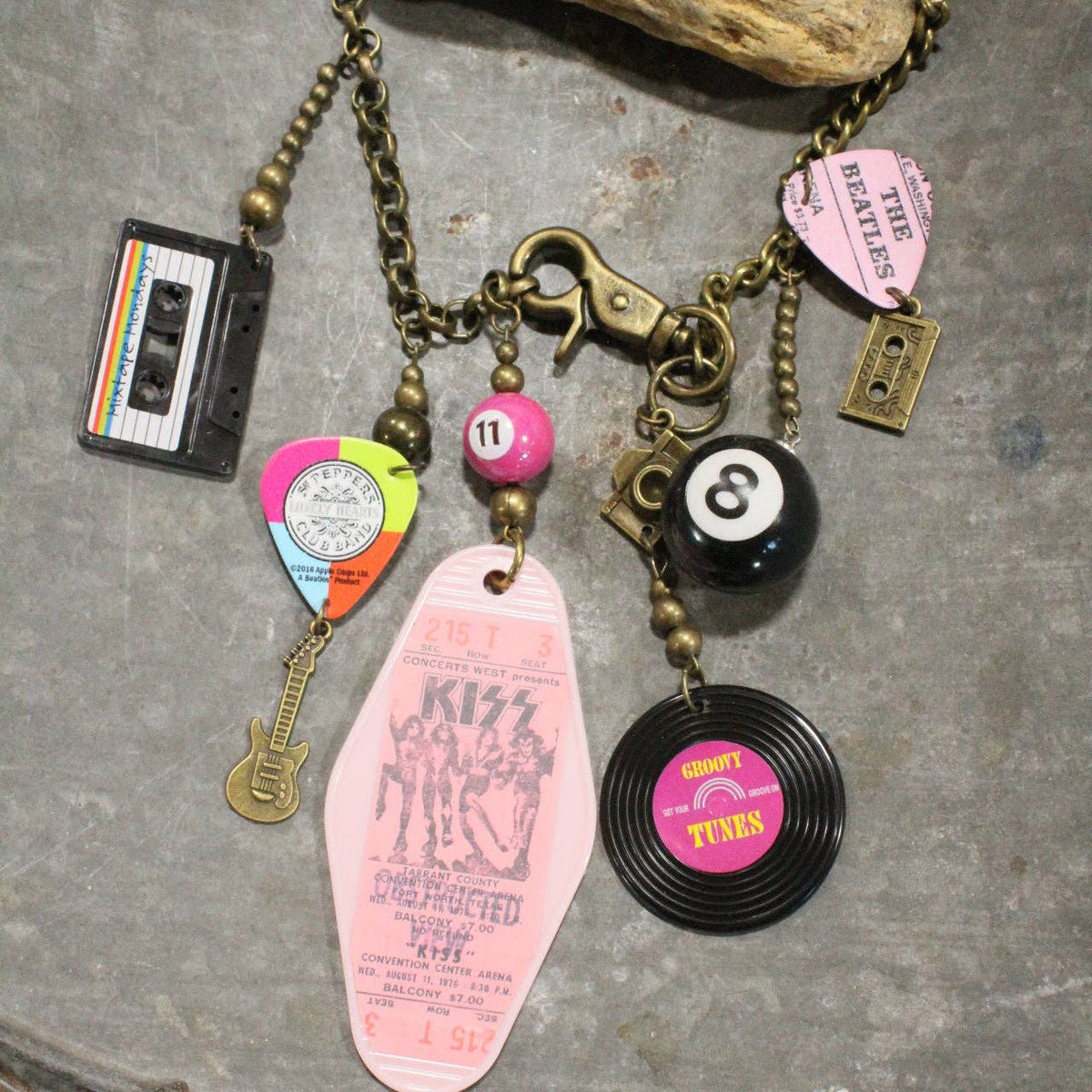 I Love Rock N Roll Charm&#39;d Necklace