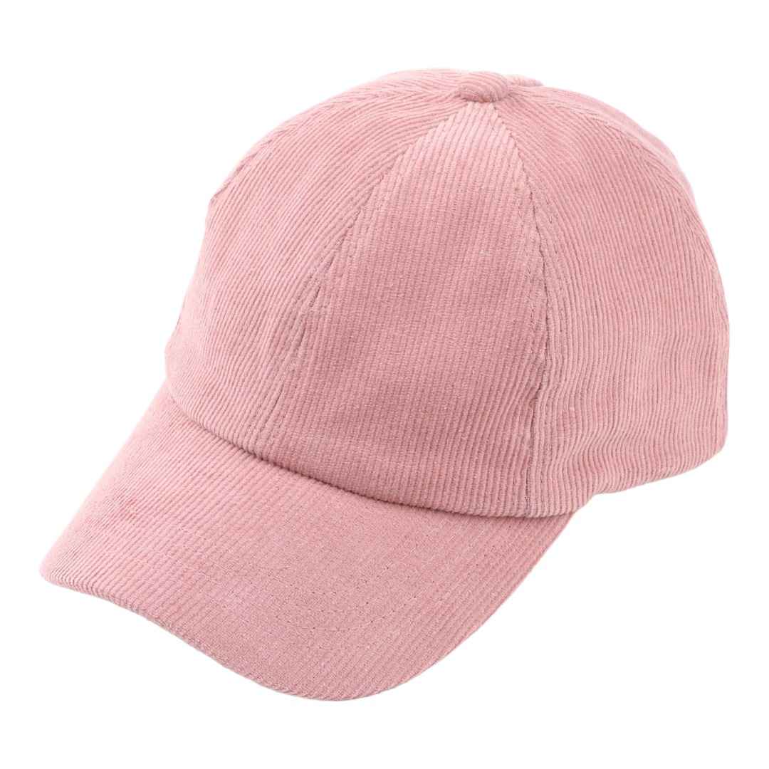 Corduroy Criss Cross Pony Cap