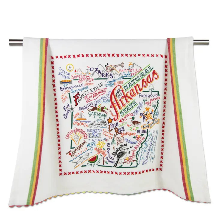 Dish Towels - Framed Embroidery Rick-Rack  (ALL AREAS)