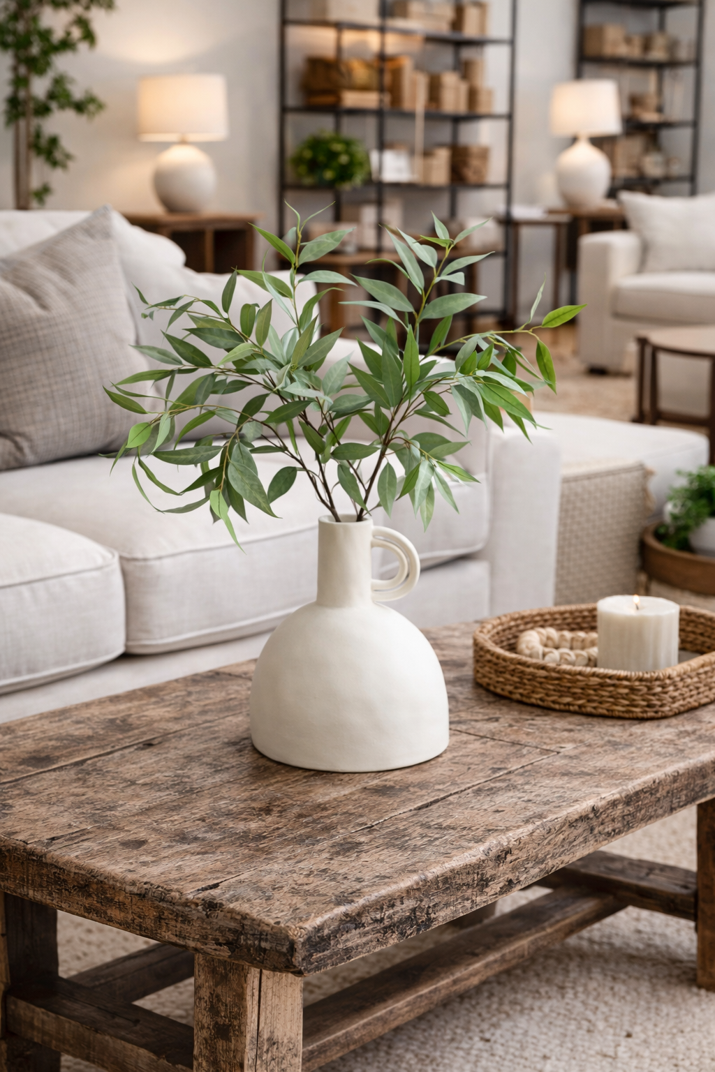 41"Quality Artificial Frosty Eucalyptus