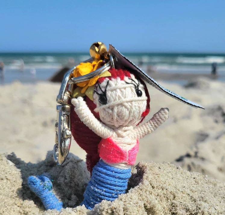 Shelly the Mermaid String Doll Keychain