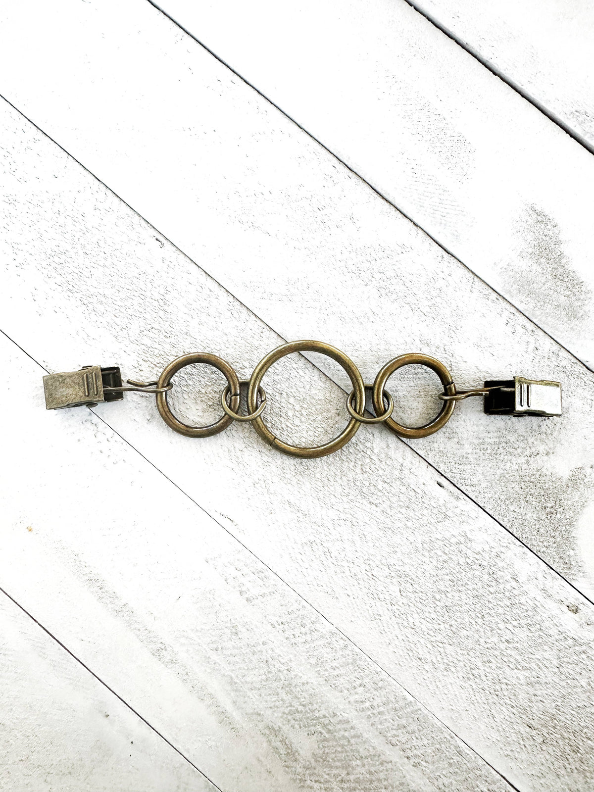Bronze Ring Cinch Clips for Clothes, Minimalist Belt Option