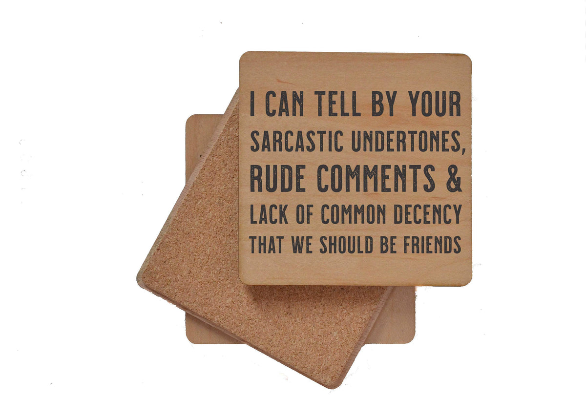 Sarcastic Comments Funny Gift Drink Coaster - Coasters