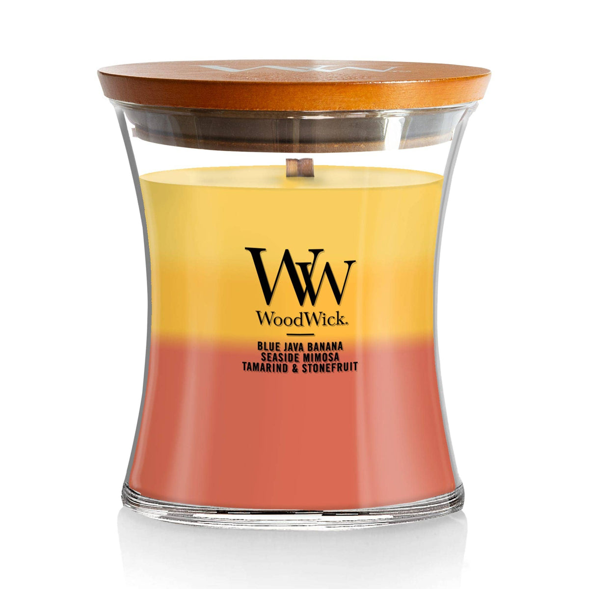 Tropical Sunrise Trilogy Medium Hourglass Candle, 9.7 oz