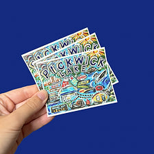 Pop Art STICKERS by Natalie Cooper