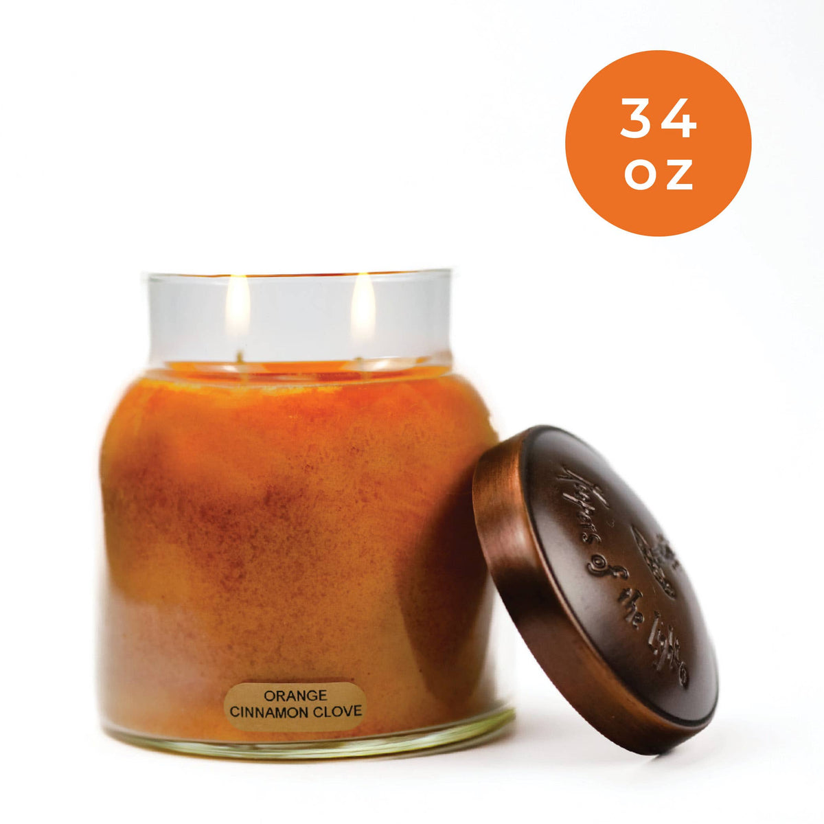 Orange Cinnamon Clove KOTL Papa Candle (34oz.) – Orange Cinnamon Clove
