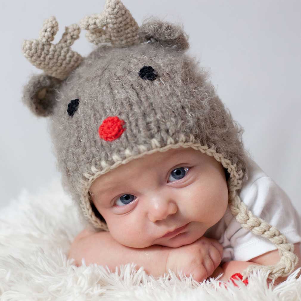 Rudolph Reindeer Beanie Hat