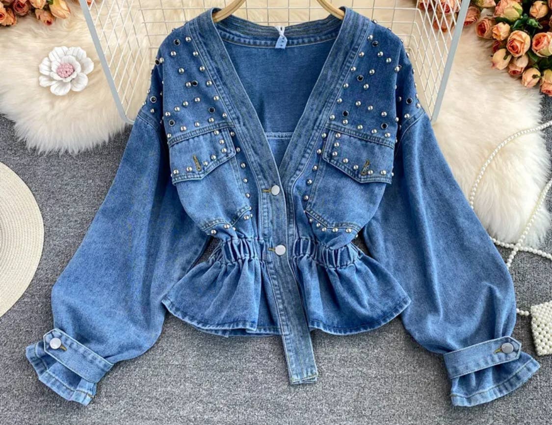 Beaded Denim Shirt / Jacket 