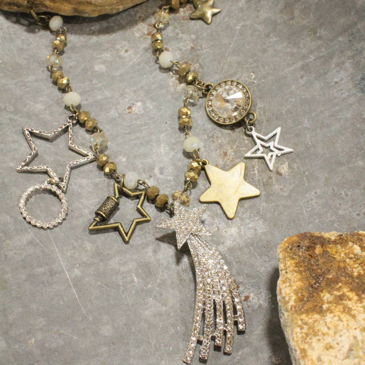 Falling Stars Charm'd Necklace