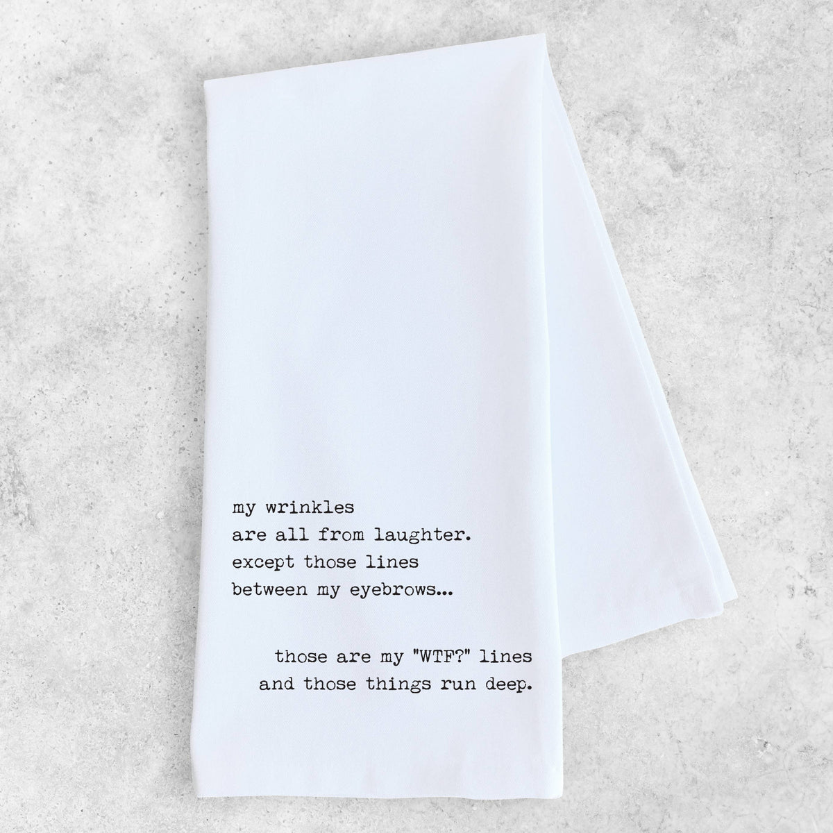 WTF Lines - Organic Cotton Tea Towel