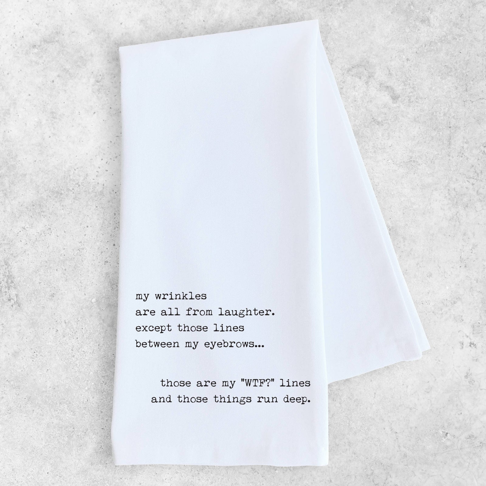 WTF Lines - Organic Cotton Tea Towel