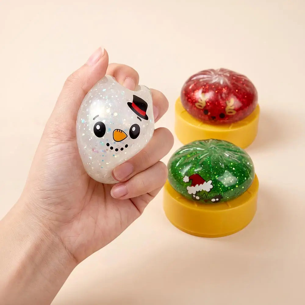 Glitter Christmas Mystery Squishy Dumpling Stress Relief Squishy Toy