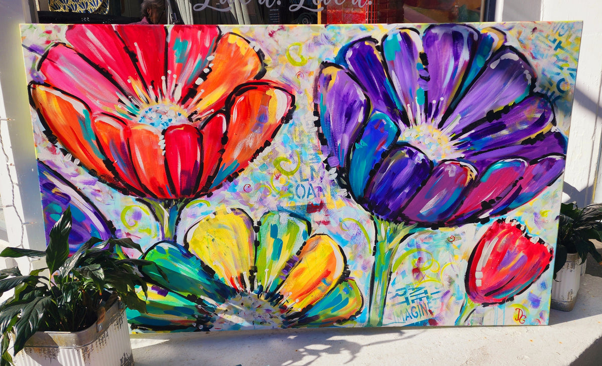 "Spring Time" 60” Original by Debbie Crawford McCown