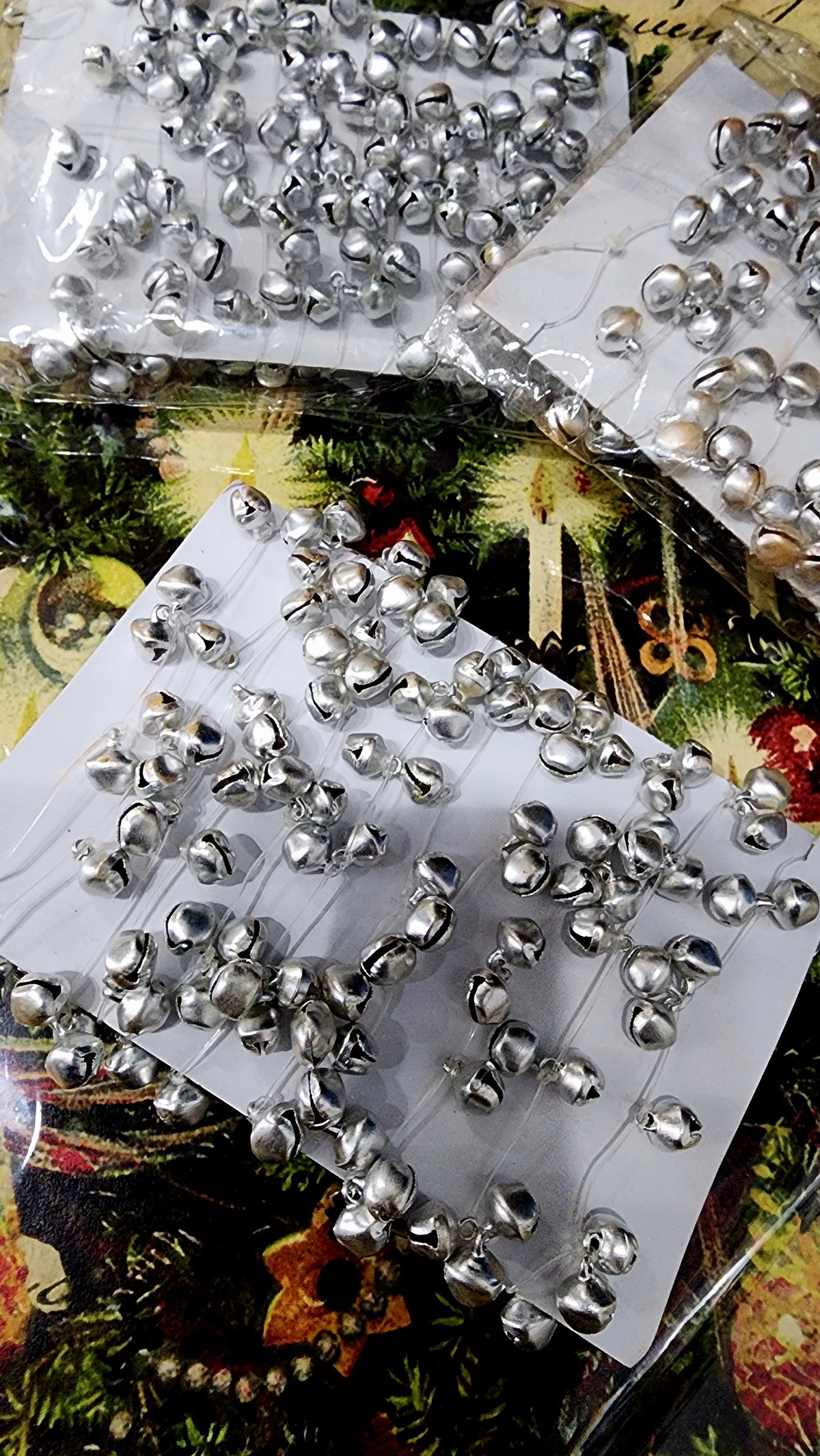 Sliver jingle garland decoration (little bells)