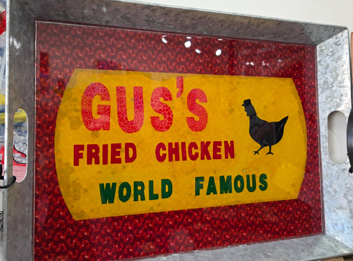 Gus Fried Chicken Metal Tray Local artist AnnaMade Designs