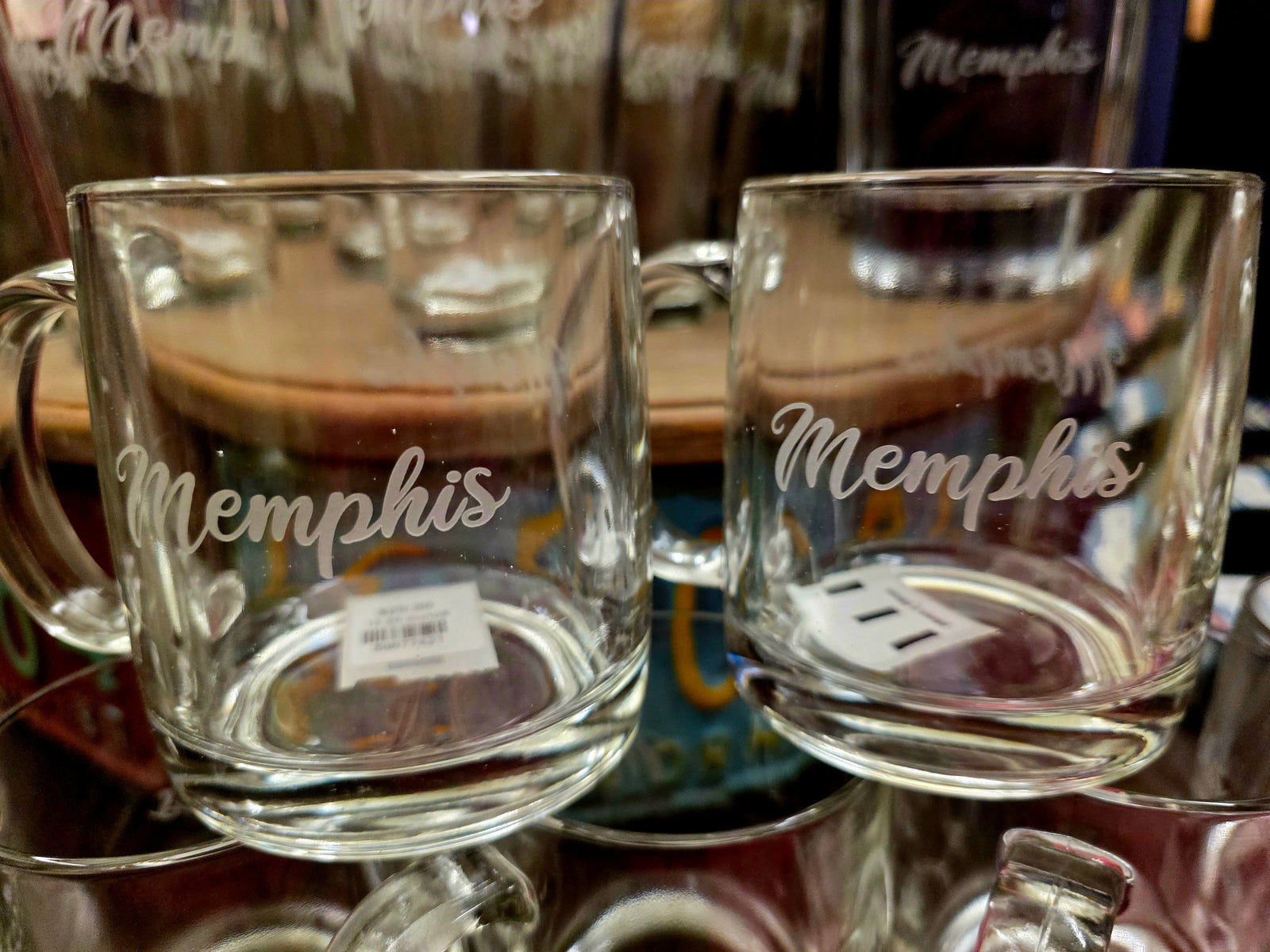 Memphis Barware/Glass Mug