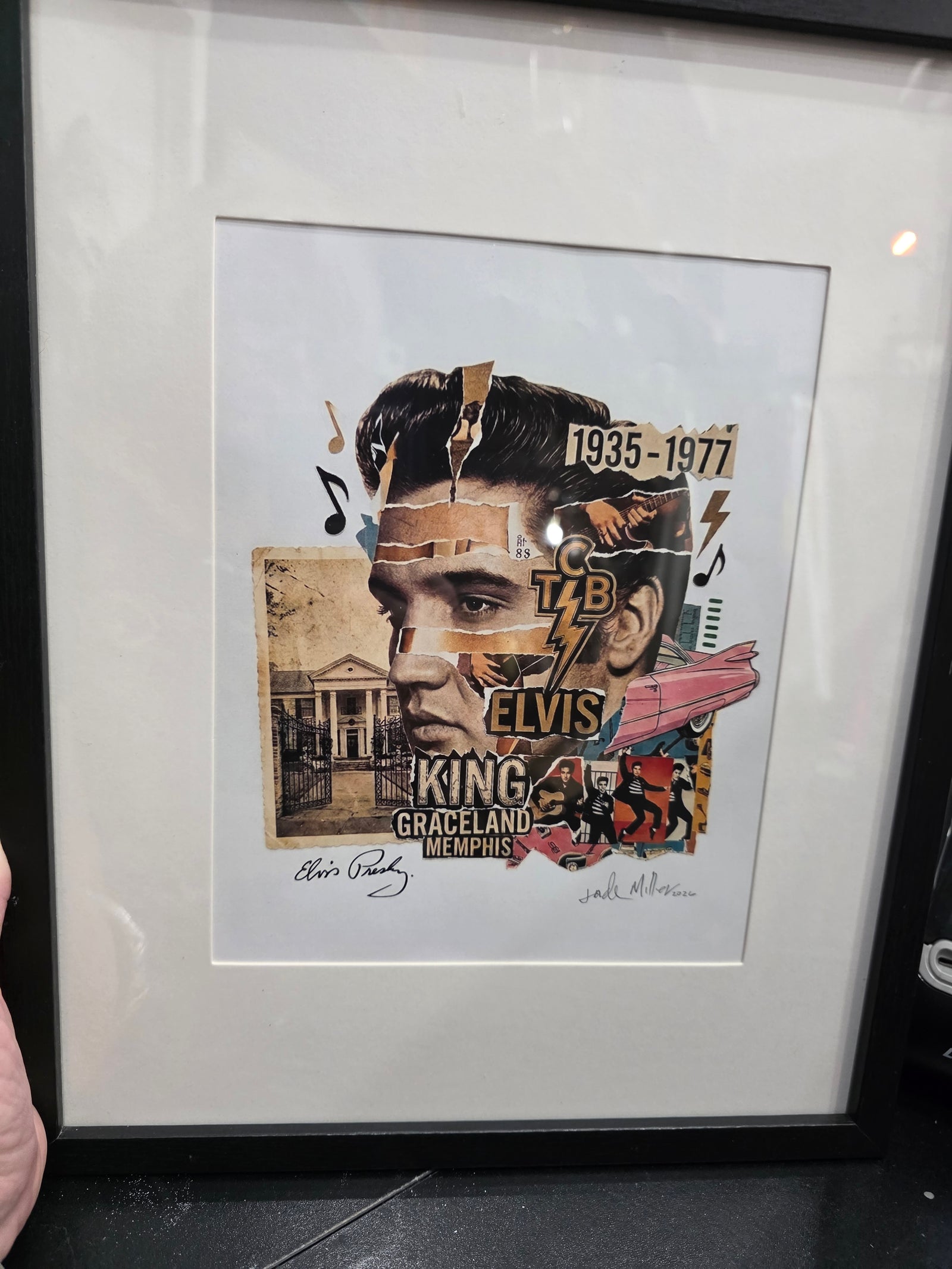KING Graceland Memphis Art  by Local Jade Miller