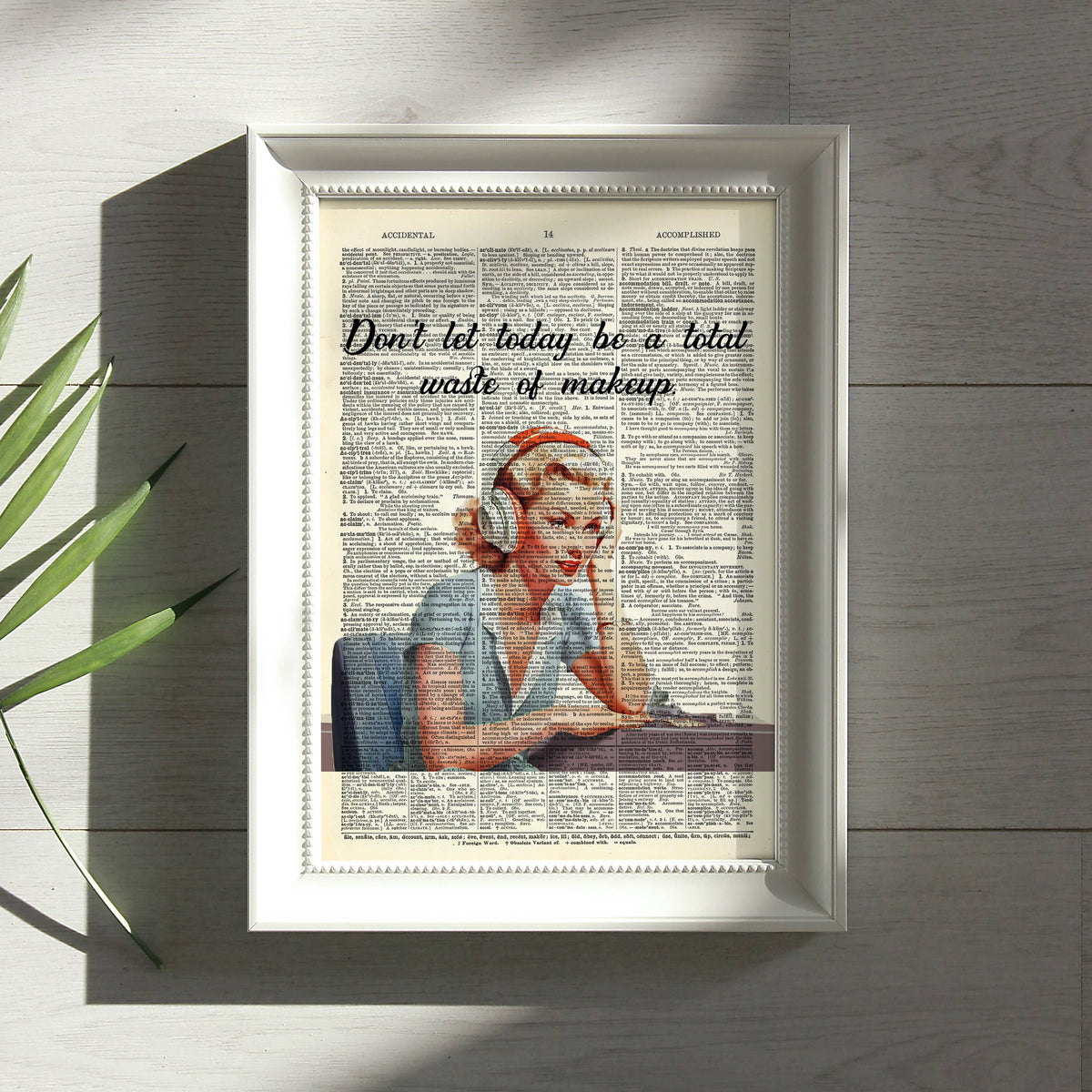 Art Print Dictionary Page | Don't Let Today