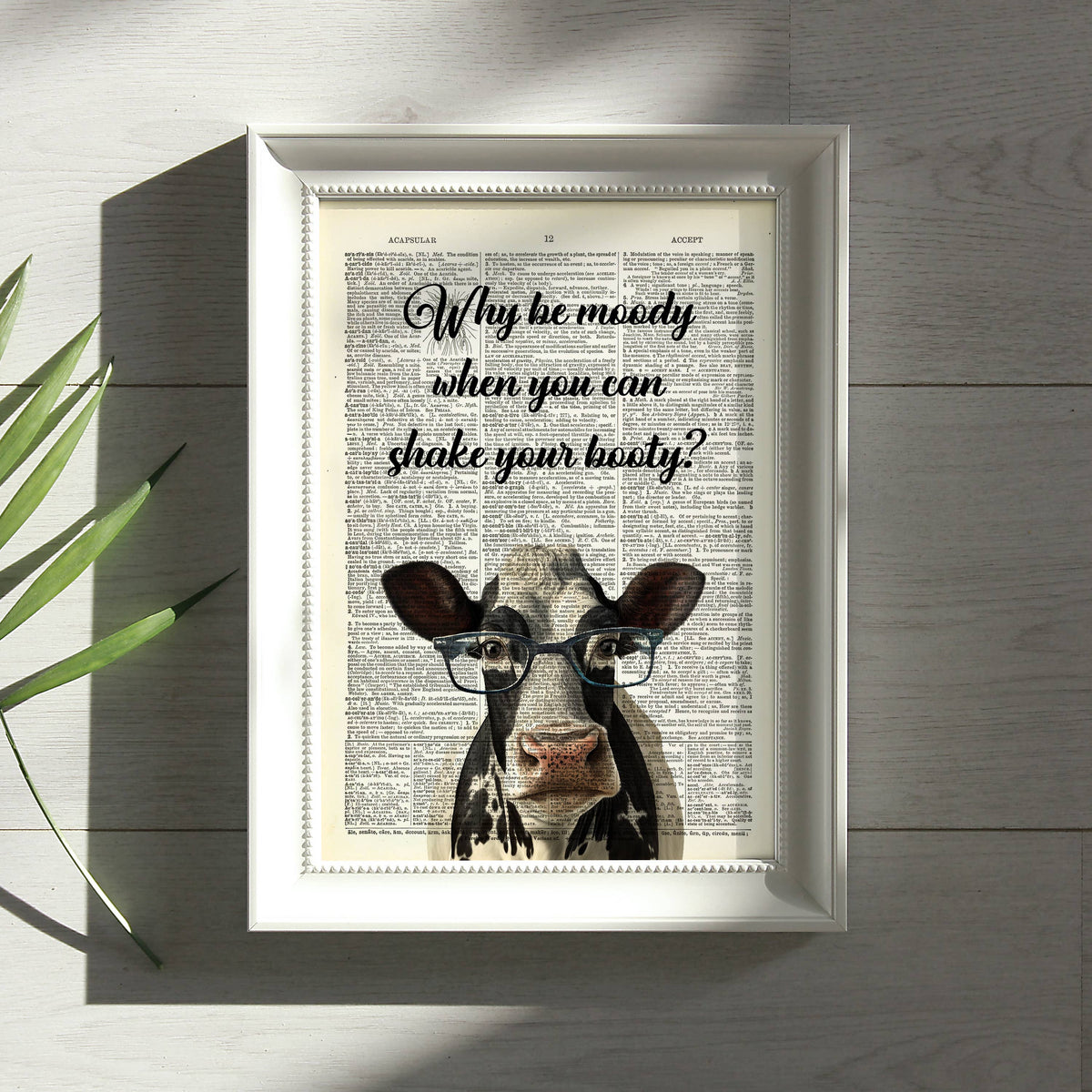 Art Print Dictionary Page | Vintage | Why Be Moody