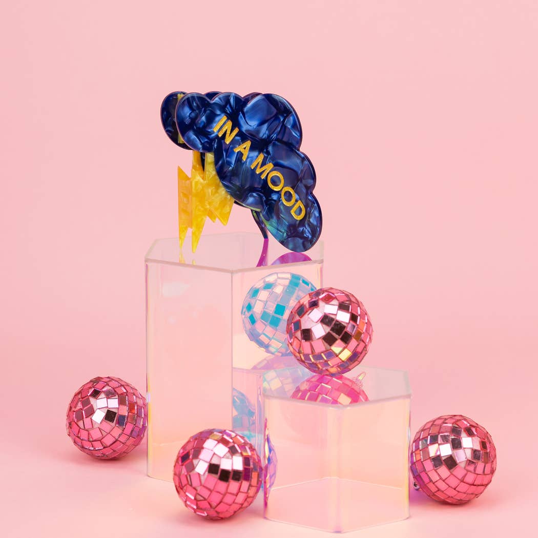 In A Mood - Lightning Cloud Hair Claw Clip, Funny Gift