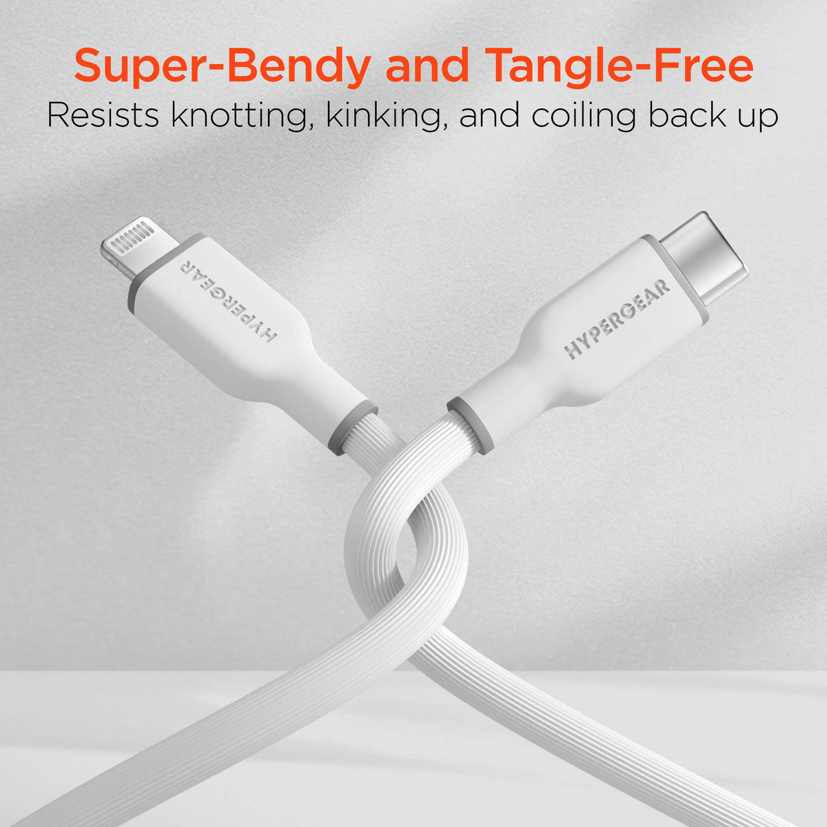 FlexiPro USB-C to Lightning Soft-Touch FastCharge Cable 10ft