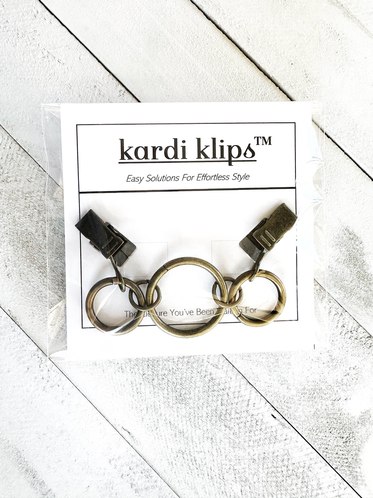 Bronze Ring Cinch Clips for Clothes, Minimalist Belt Option