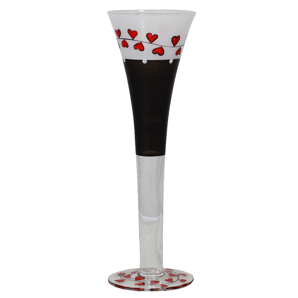 Parisian L'Amour Hollow Flute Glasses