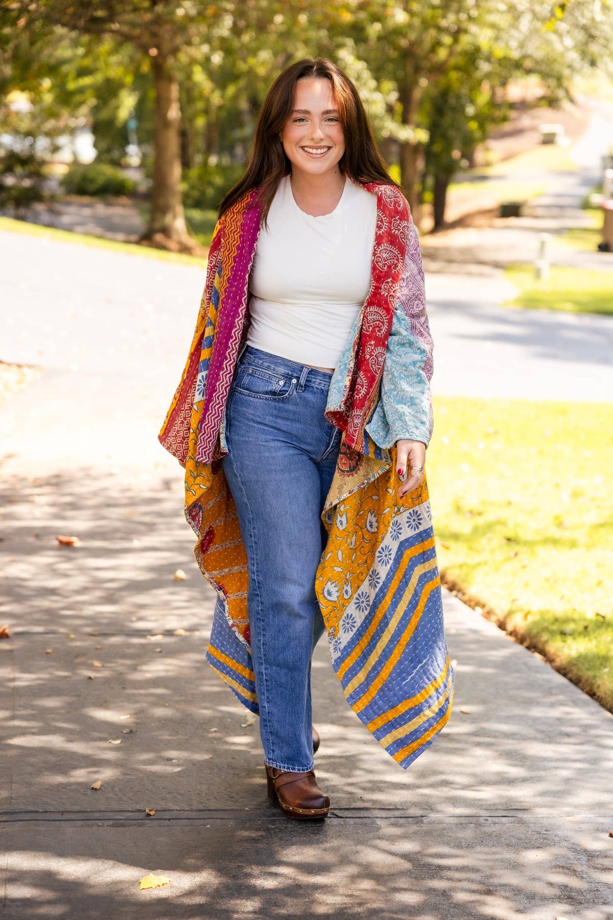Sunset Patchwork Duster