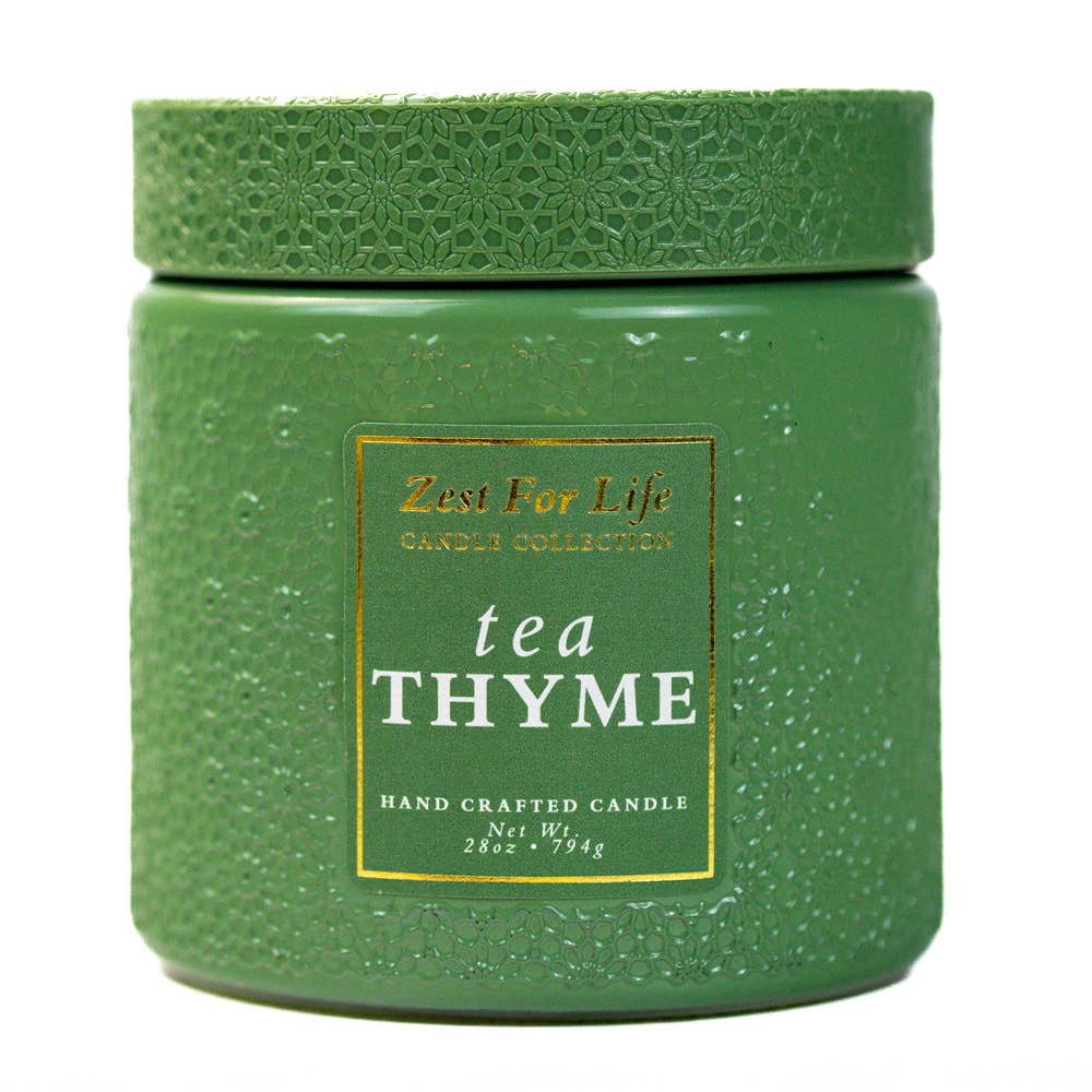 Tea Thyme – 28oz Zest For Life Luxury Candle
