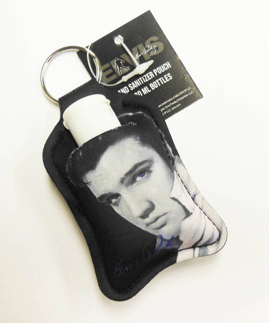 Elvis Keychain - Black & White
