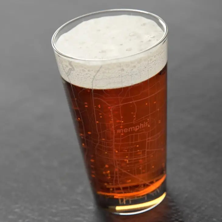 Memphis Map Pint Glass