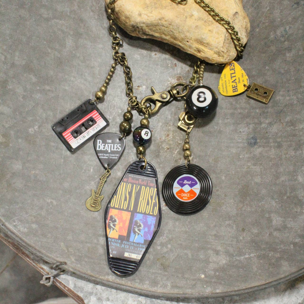 I Love Rock N Roll Charm&#39;d Necklace