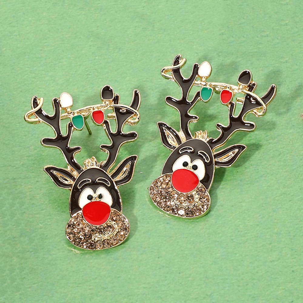 Christmas Holiday Reindeer Earrings