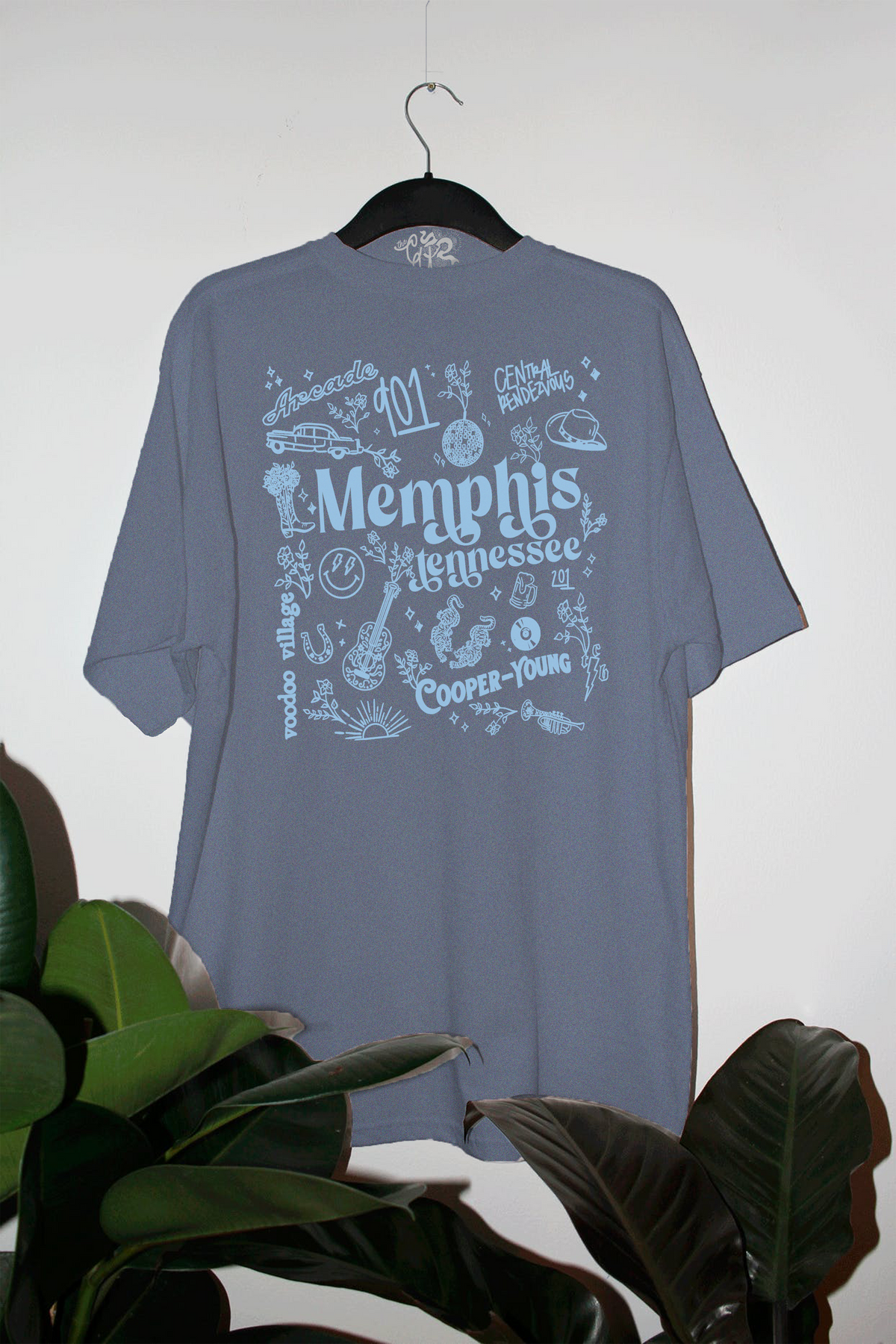 Oversized Memphis Tennessee Graphic T-Shirt: Multiple Colors