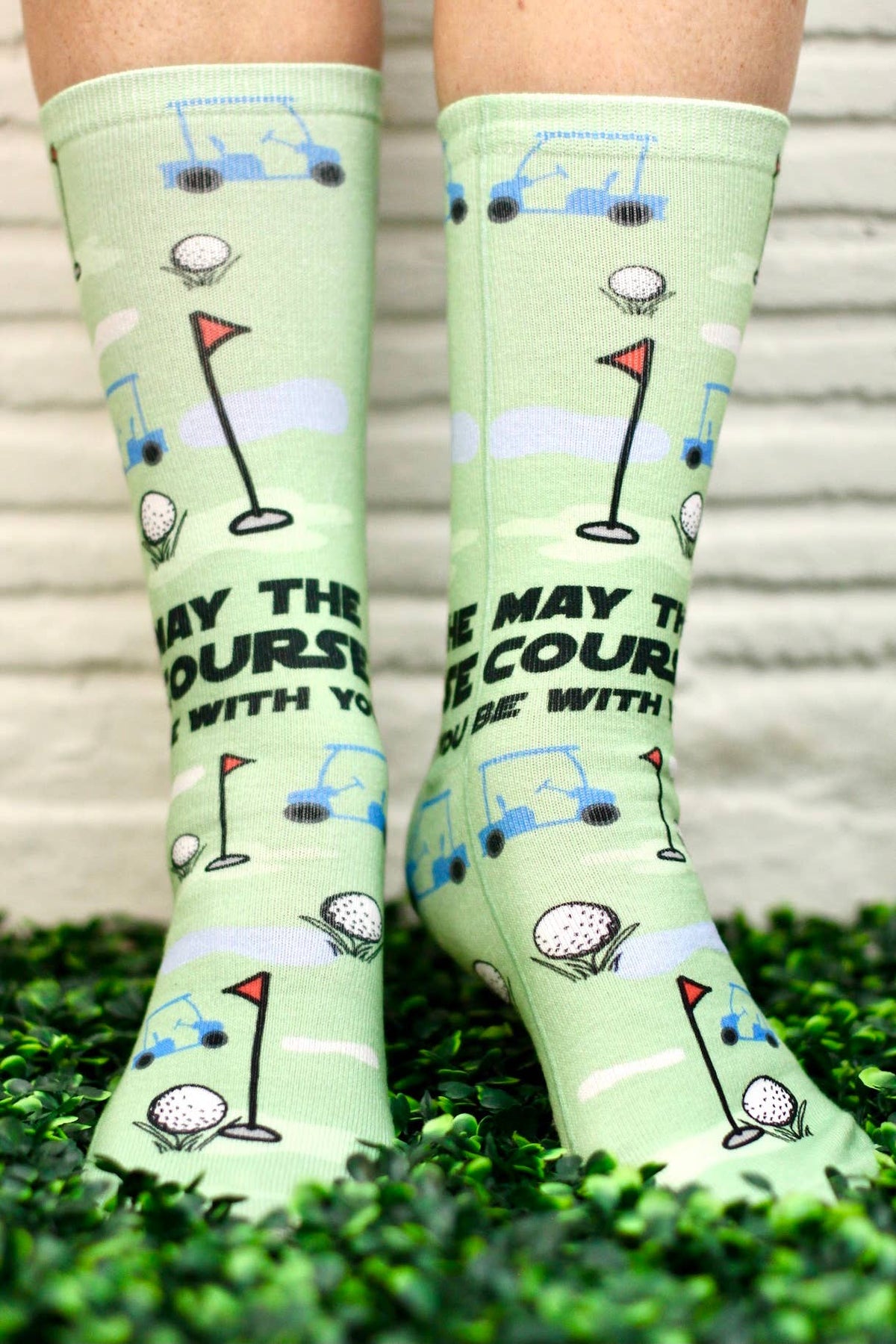 May The Course Be With You (Golf) - Funny Socks