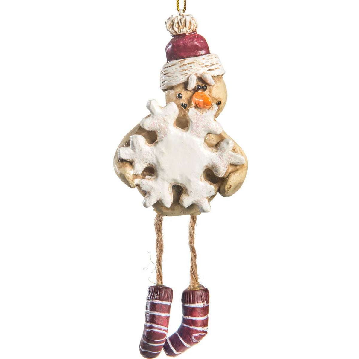 Snowman With Snowflake Ornament Bert Anderson