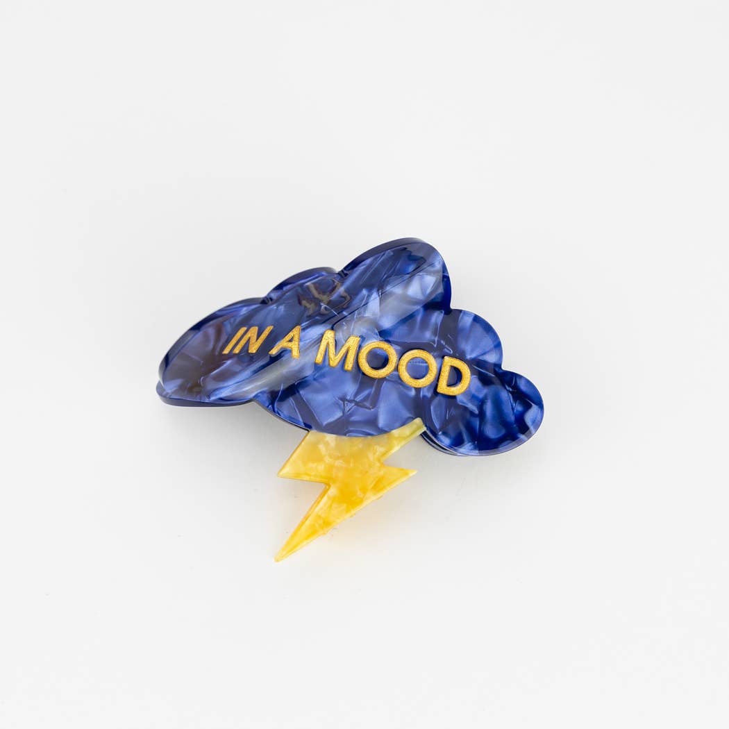 In A Mood - Lightning Cloud Hair Claw Clip, Funny Gift