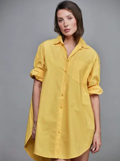 Boyfriend Oversized Cotton Shirt ONE SIZE