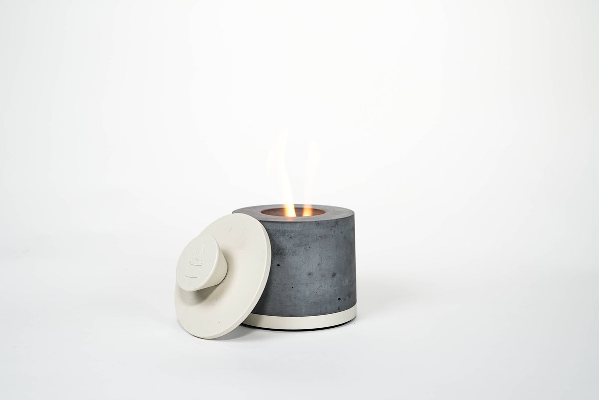 FLIKRFIRE® Table Top Fireplace: Black/Round